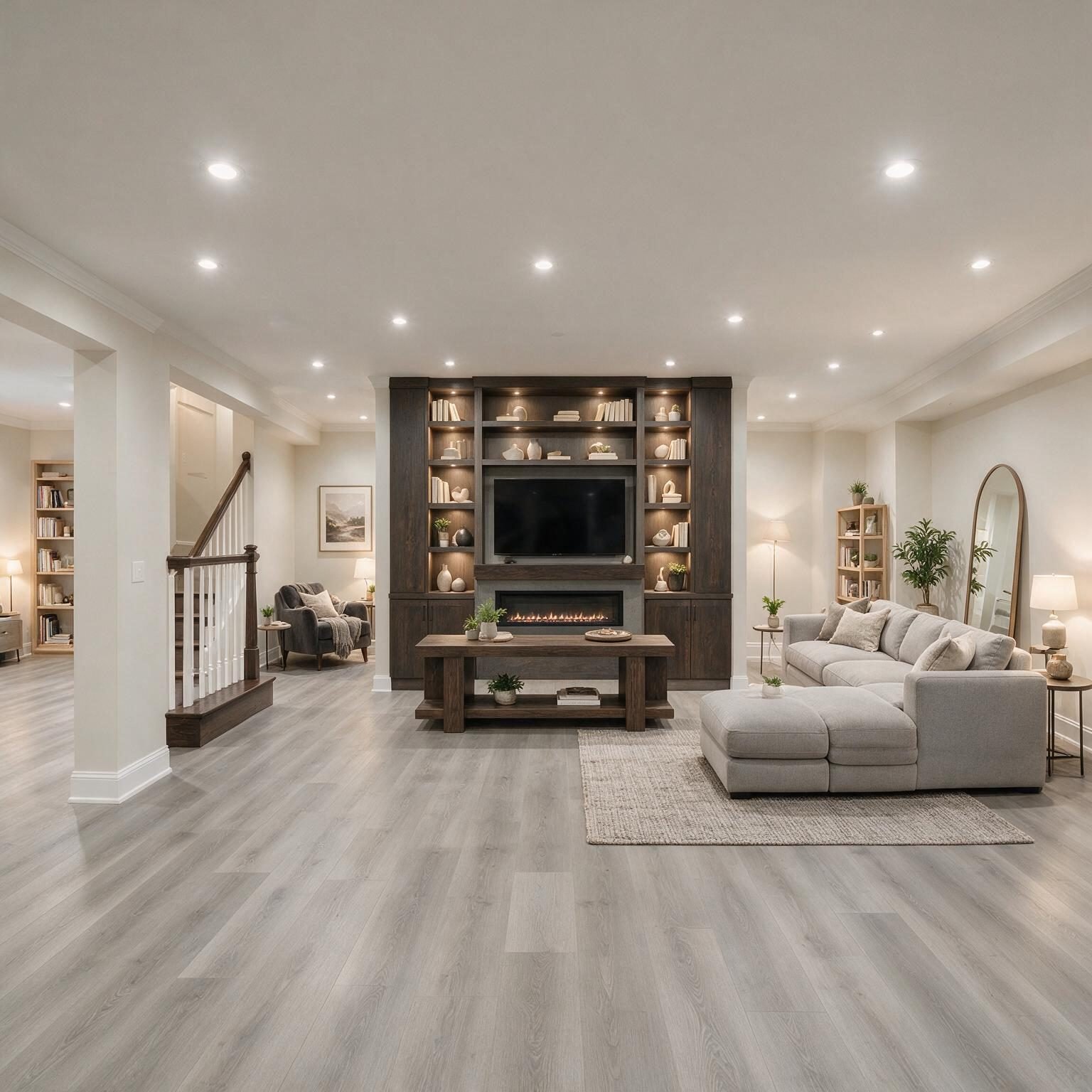 Finished basement remodel